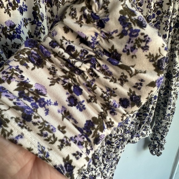 Intimately Free People Kaya  Floral Print Bodysuit sz L - Picture 6 of 6